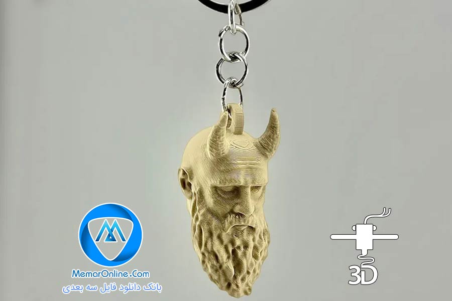 دانلود جاکلیدی حرفه ای شخصیت گاد آو وار stl برای پرینت سه بعدی