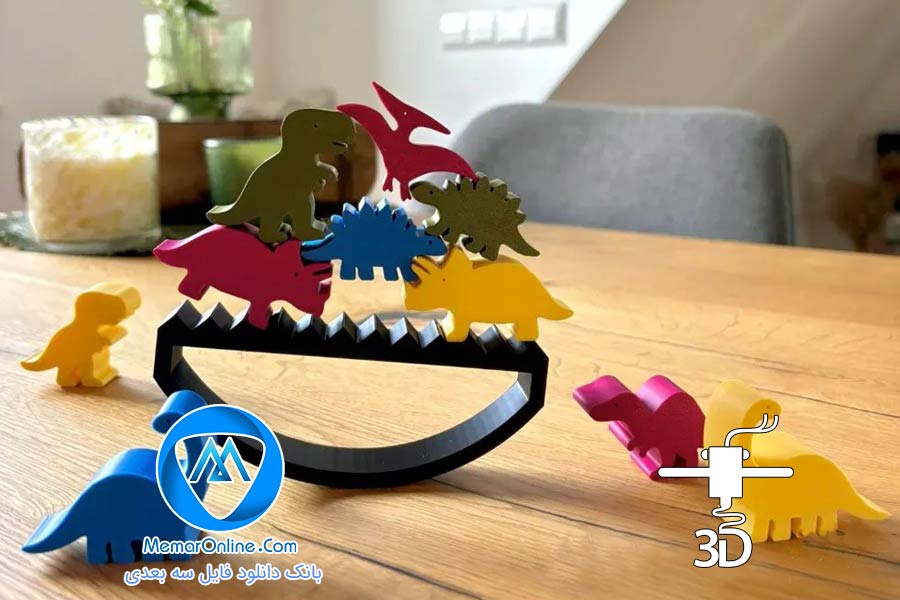 دانلود انواع مدل دایناسور stl آماده برای چاپ پرینتر سه بعدی