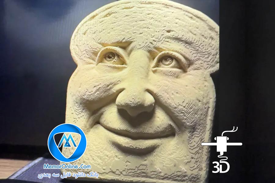 دانلود مدل سه بعدی stl Bread Face آماده برای چاپ سه بعدی