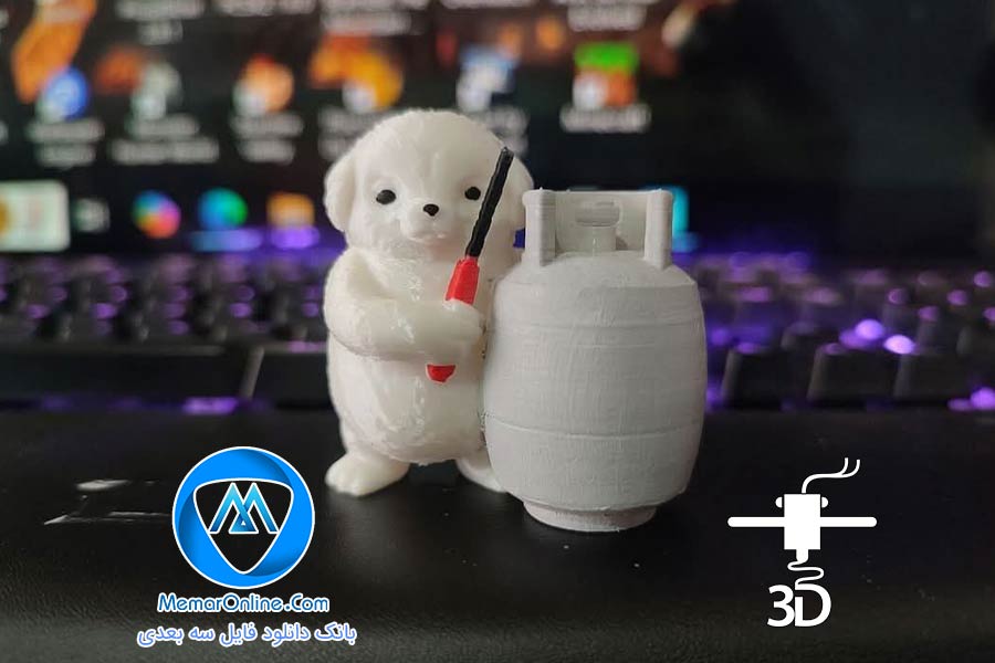 دانلود فایل سه بعدی stl سگ خرابکار آماده برای چاپ سه بعدی