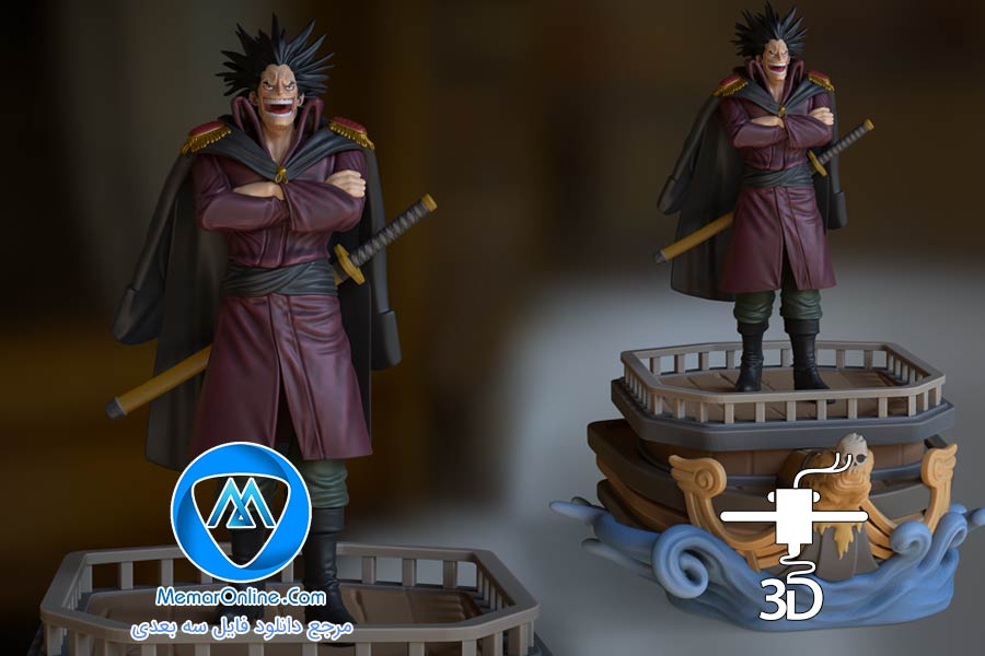 دانلود فیگور انیمه دزد دریایی آماده چاپ سه بعدی فرمت stl