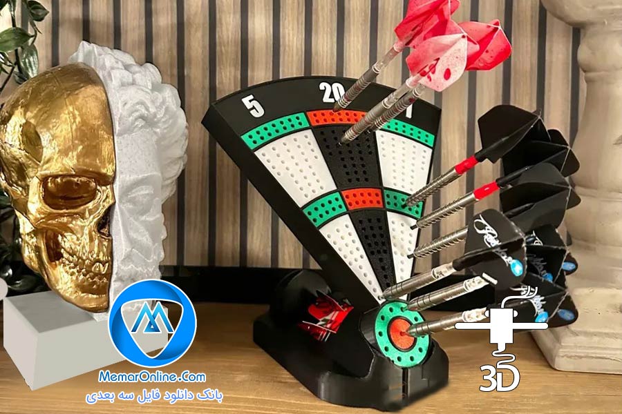 دانلود مدل stl آماده به چاپ استند دارت