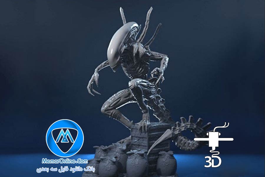 دانلود مدل سه بعدی stl آماده به چاپ زنومورف