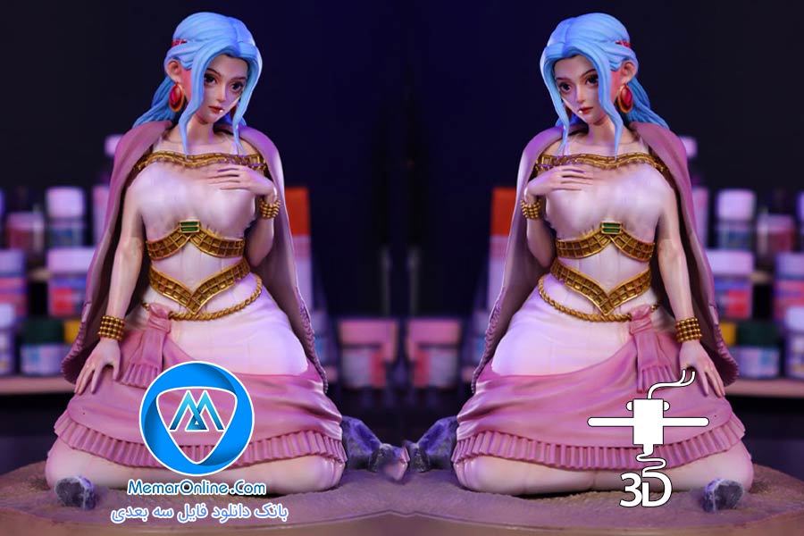 دانلود مدل سه بعدی STL فیگور Nefertari Vivi برای چاپ سه بعدی