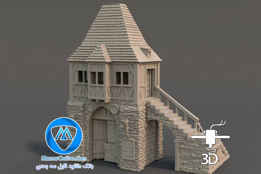 فایل آماده به پرینت دروازه تاریخی Abbey Gatehouse‌ برای پرینتر سه بعدی