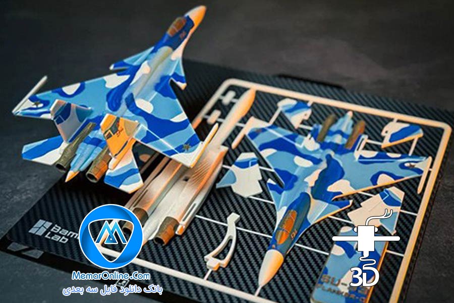 دانلود فایل هواپیما جنگی آماده چاپ سه بعدی