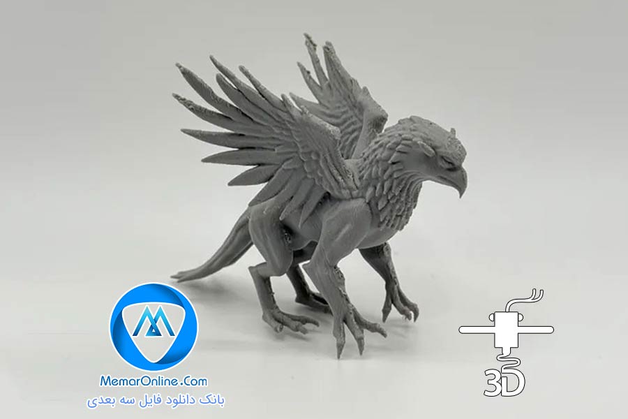 مدل آماده چاپ سه بعدی عقاب griffin