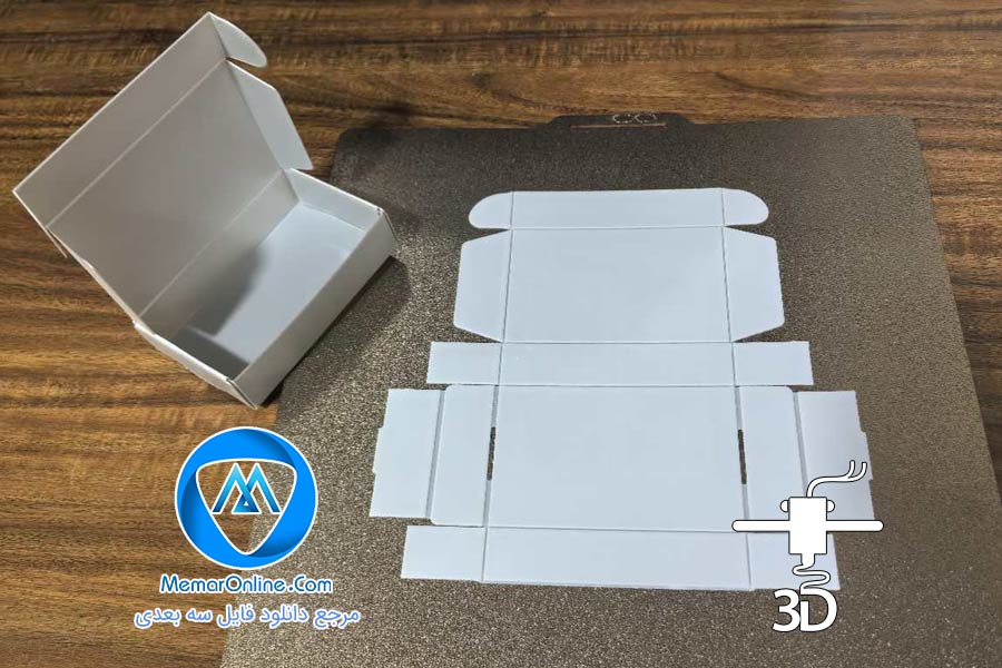 دانلود مدل stl آماده پرینت باکس هدیه + خط تای مشخص آماده پرینت سه بعدی
