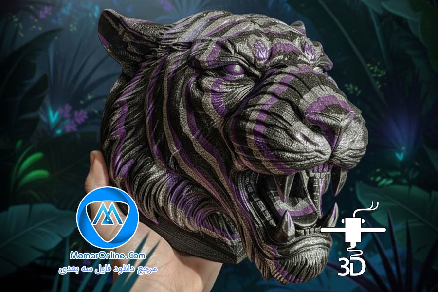 دانلود مدل سه بعدی stl دکوری سر ببر آماده برای پرینت سه بعدی
