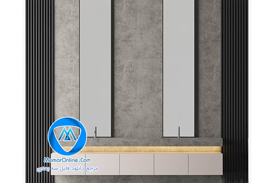 دانلود مدل سه بعدی تری دی مکس میز توالت حمام