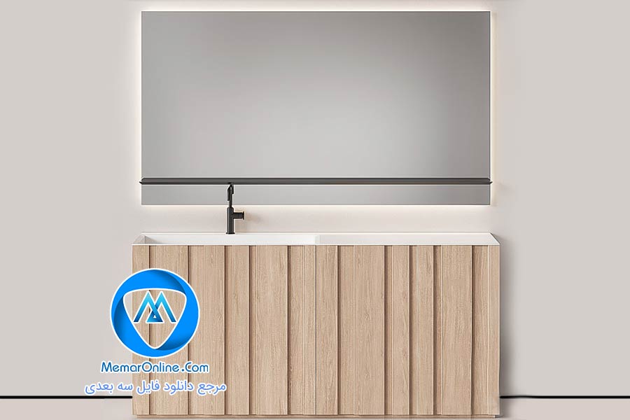 دانلود ست سرویس آیینه و دستشویی تری دی مکس