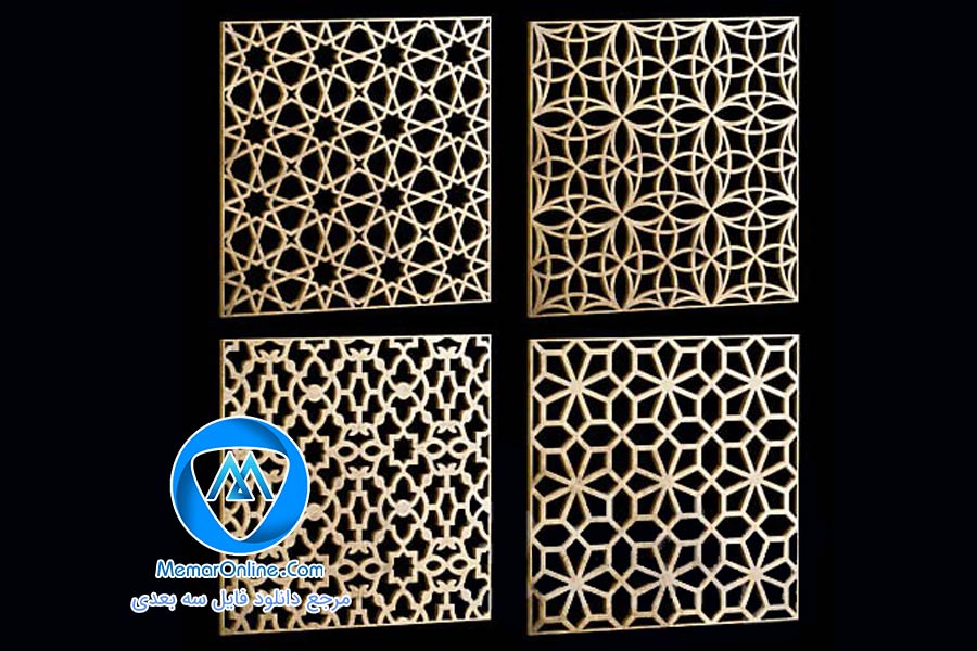 دانلود مدل سه بعدی تری دی مکس پنل دکوراتیو کلاسیک