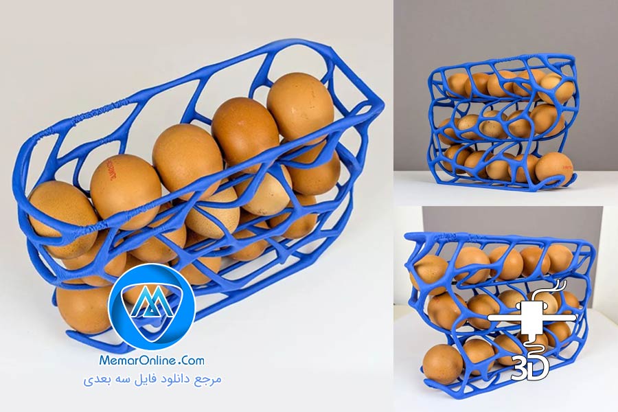 دانلود مدل سه بعدی stl جای تخم مرغ حرفه ای آماده برای پرینت سه بعدی