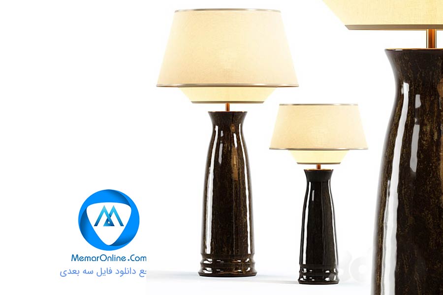 دانلود مدل سه بعدی آبجکت آباژور برای تری دی مکس