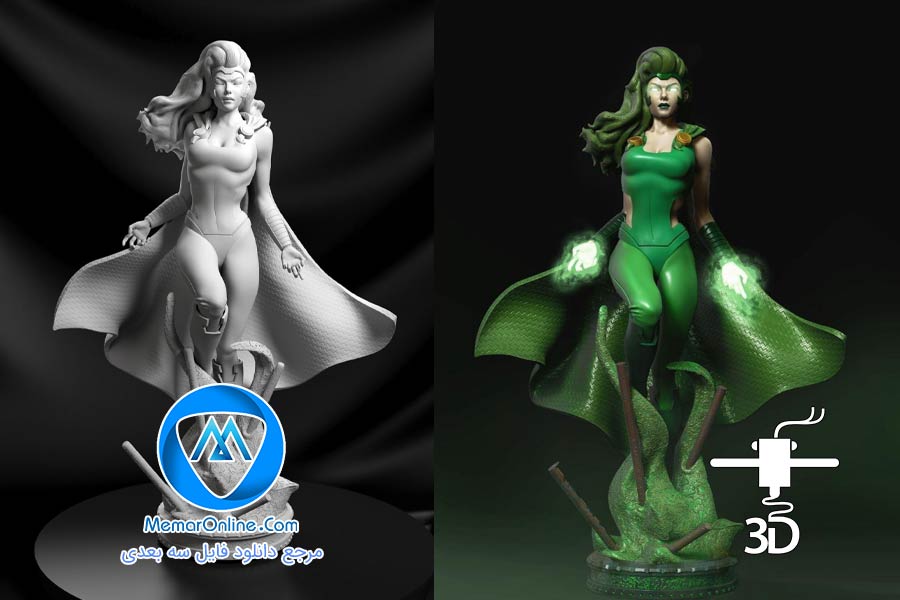دانلود فیگور stl آماده پرینت سه بعدی polaris-xmen
