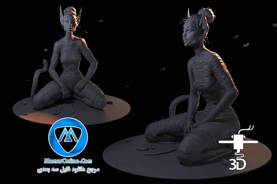 دانلود مدل سه بعدی stl فیگور آواتار برای چاپ سه بعدی