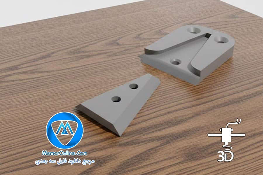 دانلود فیکساتور لوازم دیواری به دیوار مدل سازی شده stl آماده پرینت سه بعدی