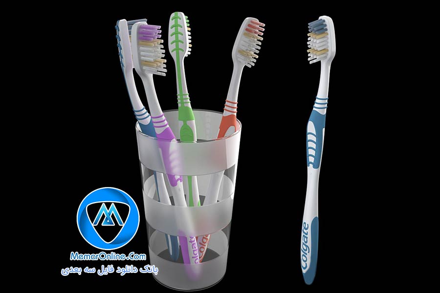دانلود آبجکت سه بعدی مسواک برای تری دی مکس