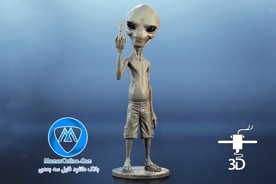 دانلود فیگور مدل سازی شده stl paul the alien آماده چاپ سه بعدی