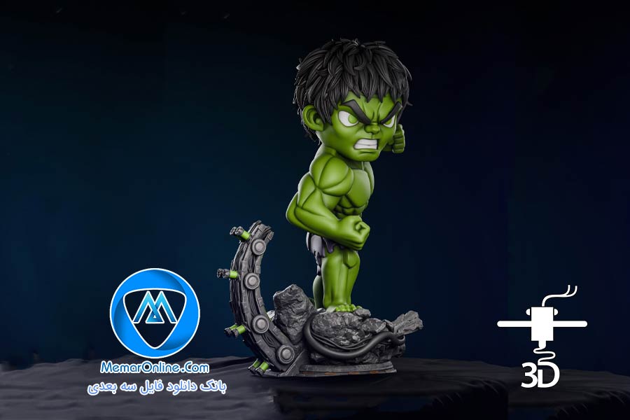 دانلود فیگور مدل سازی شده سه بعدی هالک آماده چاپ