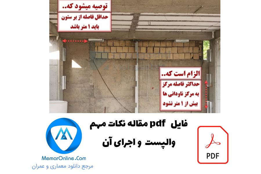 دانلود مقاله نکات مهم والپست و اجرای آن