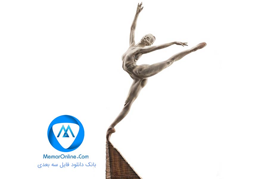 دانلود آبجکت تری دی مکس مدل سه بعدی رقصنده باله