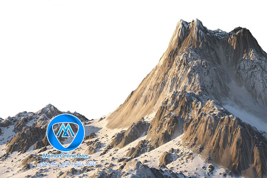 دانلود صحنه آماده کوهستان + 6 مدل تکسچر کوه برای تری دی مکس