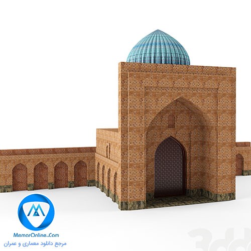 دانلود آبجکت مسجد با معماری اسلامی برای تری دی مکس