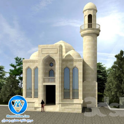دانلود آبجکت سه بعدی مسجد مدرن تری دی مکس