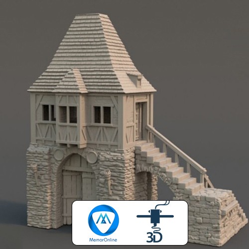 فایل آماده به پرینت دروازه تاریخی Abbey Gatehouse‌ برای پرینتر سه بعدی