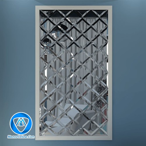 دانلود آبجکت آیینه مدرن طرح مشبک 3dmax