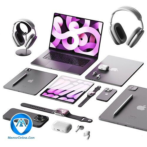 فایل سه بعدی تری دی مکس مجموعه کامل تجهیزات کامپیوتری اپل