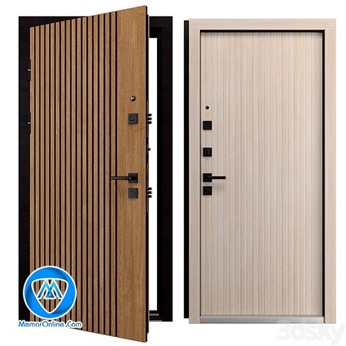 دانلود آبجکت تری دی مکس درب ضد سرقت حرفه ای مدرن