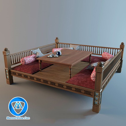 دانلود آبجکت میز برای رستوران سنتی تری دی مکس