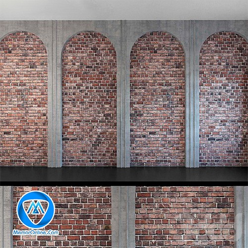 دانلود آبجکت پنل دیوار آجری (wall panel) شیک برای تری دی مکس