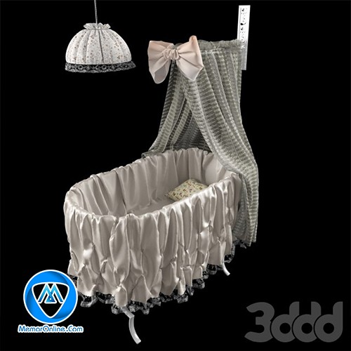 دانلود آبجکت تری دی مکس گهواره نوزاد