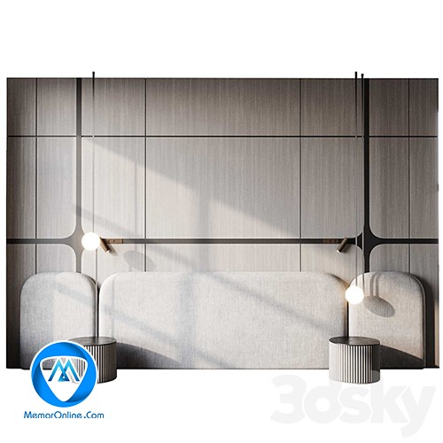 دانلود آبجکت پنل دیواری Headboard 3D برای تری دی مکس