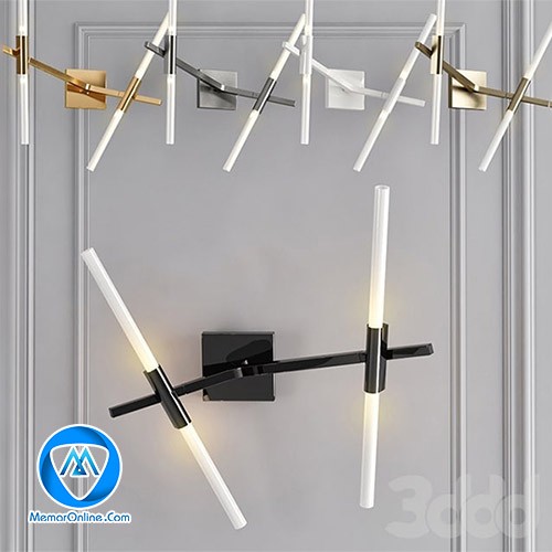 دانلود آبجکت لامپ دیواری Wall lamp Roll and Hill Agnes Sconce 4 برای تری دی مکس