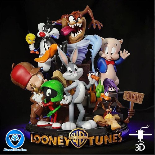 دانلود فایل مدل سازی stl شده سه بعدی looney tunes آماده به چاپ پرینتر سه بعدی