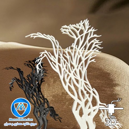 دانلود مدل سه بعدی دکوری اسب طرح درخت برای پرینت 3 بعدی