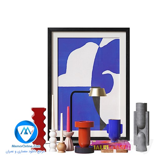 دانلود رایگان انواع آبجکت دکوری و شمع برای تری دی مکس