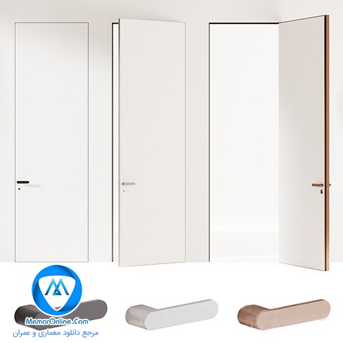 دانلود آبجکت دستگیره درب اتاق برای دیزاین اتاق خواب