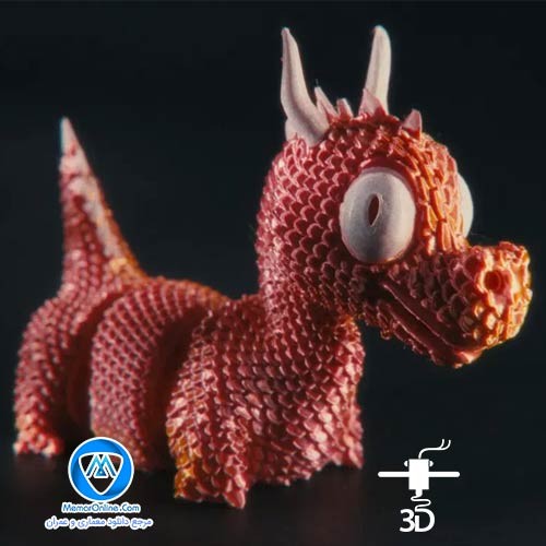 دانلود آبجکت stl آماده به چاپ پرینتر سه بعدی baby dragon