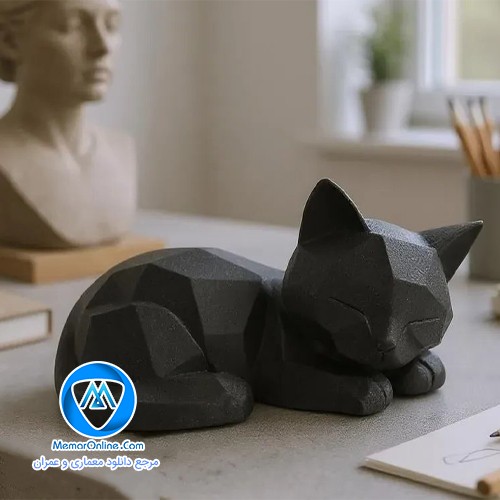 دانلود مدل سه بعدی برای چاپ پرینتر گربه کیوت