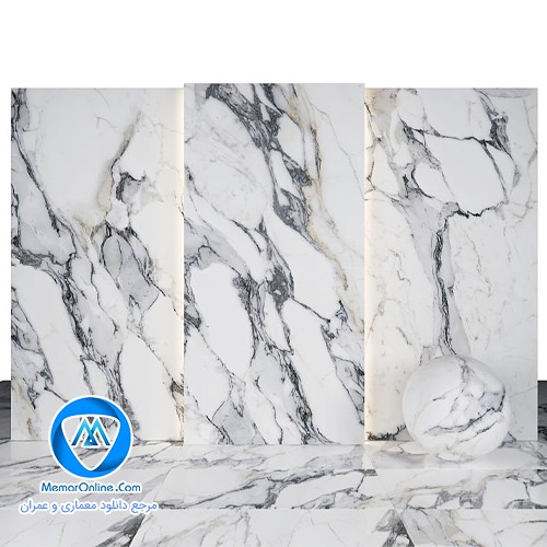 دانلود تکسچر Origines Silver Marble برای تری دی مکس