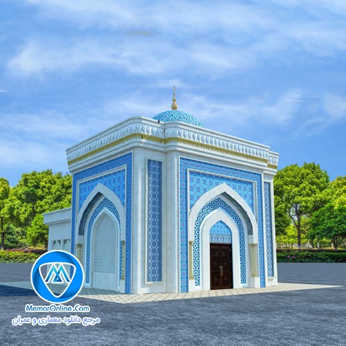 دانلود صحنه آماده نما خارجی امامزاده برای تری دی مکس