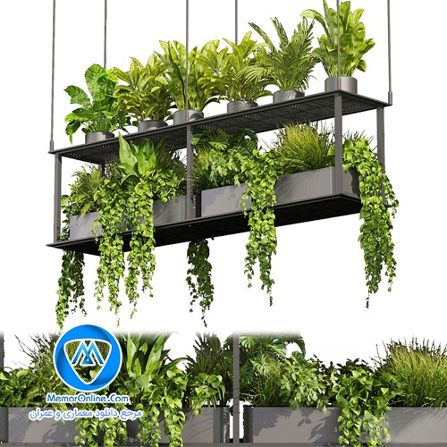 دانلود انواع مدل آبجکت گل و گلدان آپارتمانی برای تری دی مکس