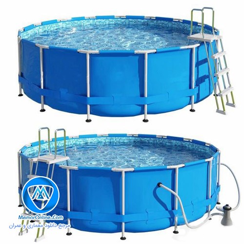 دانلود آبجکت تری دی مکس استخر مدرن