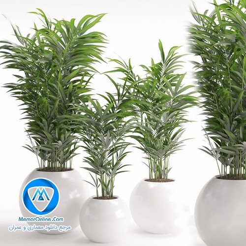 دانلود آبجکت گل و گلدان ساده برای تری دی مکس