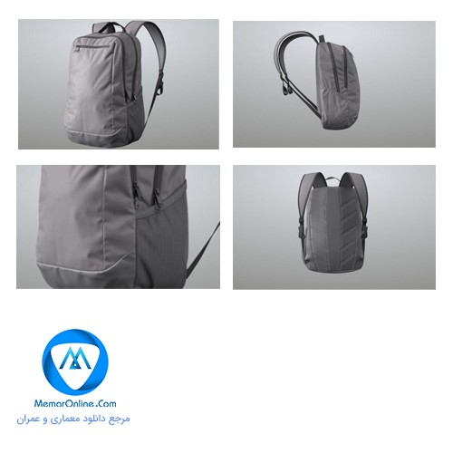 دانلود آبجکت کوله پشتی مدرن لپتاپ برای 3dmax